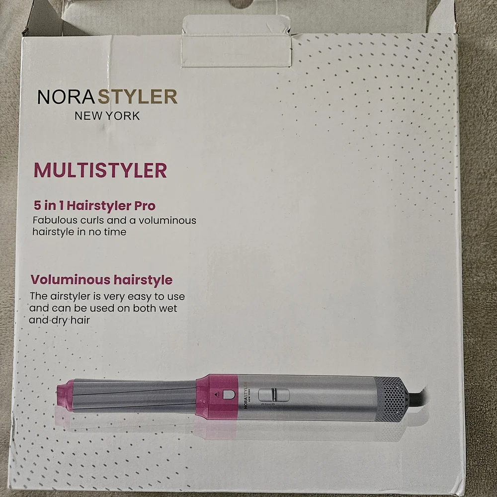 NoraStyler Multistyler 5-in-1 Hair Styler Pro — White & Gold